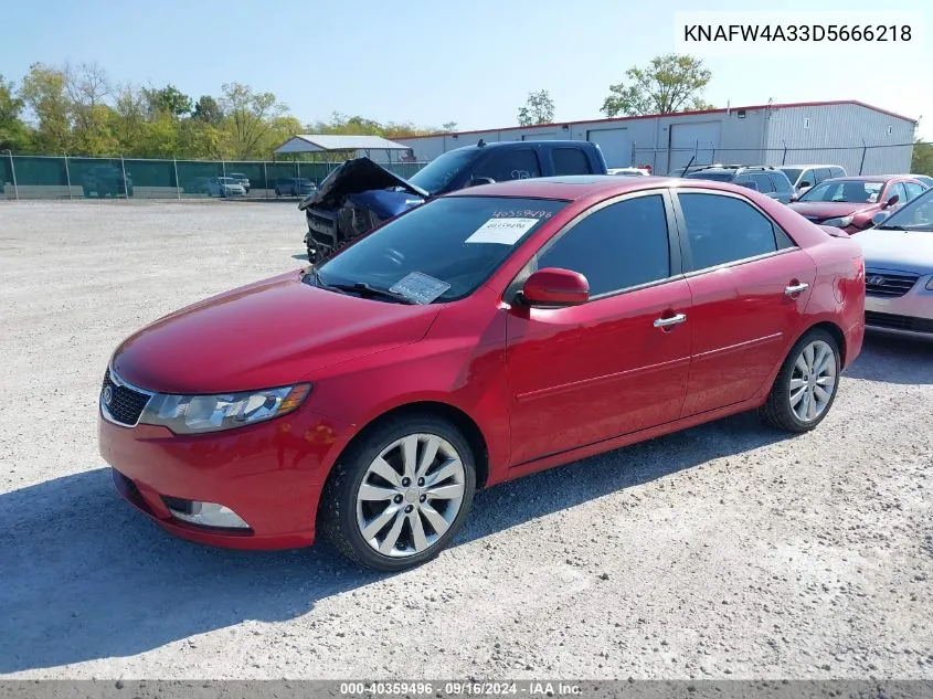 2013 Kia Forte Sx VIN: KNAFW4A33D5666218 Lot: 40359496