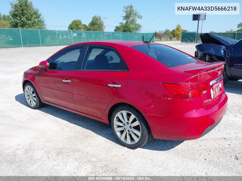 2013 Kia Forte Sx VIN: KNAFW4A33D5666218 Lot: 40359496