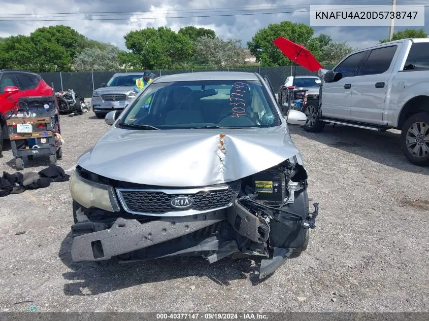 KNAFU4A20D5738747 2013 Kia Forte Ex