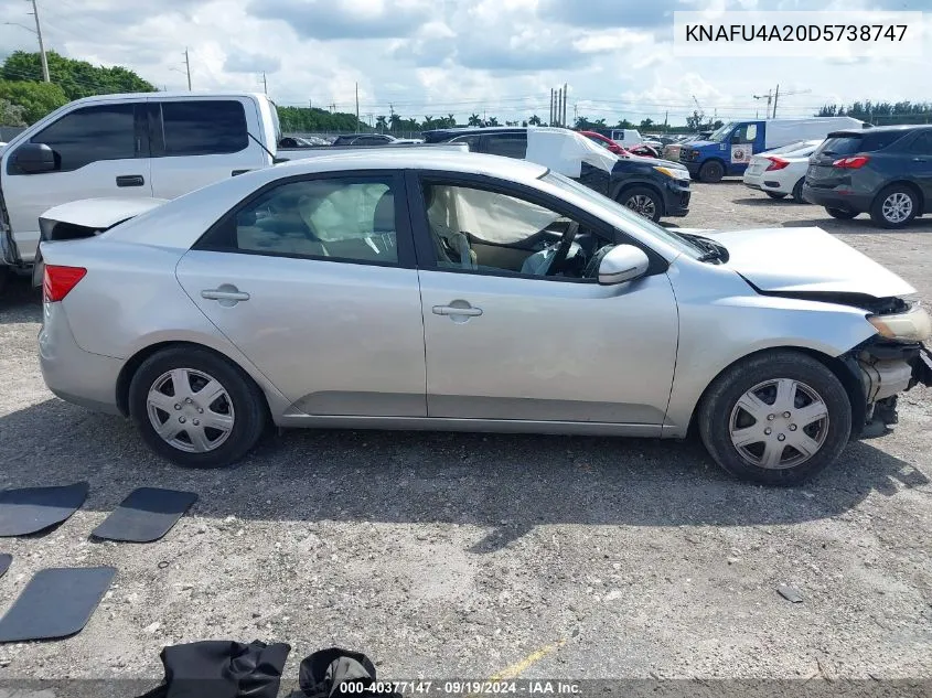 KNAFU4A20D5738747 2013 Kia Forte Ex