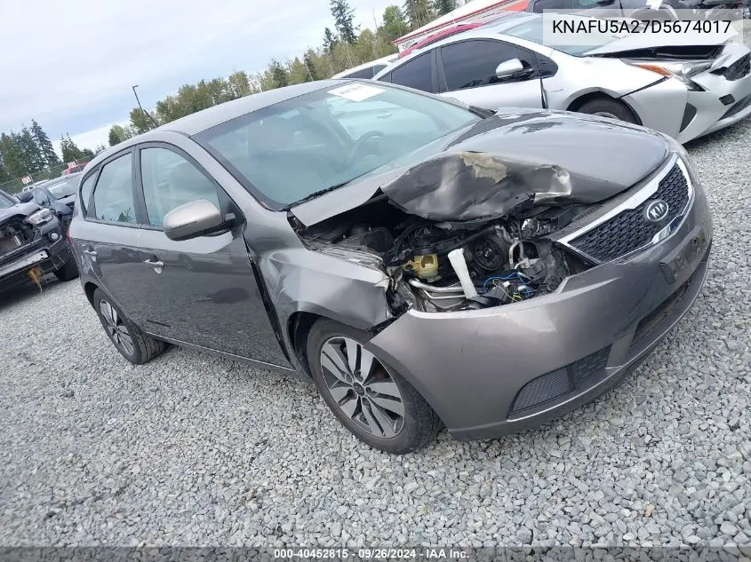 KNAFU5A27D5674017 2013 Kia Forte Ex