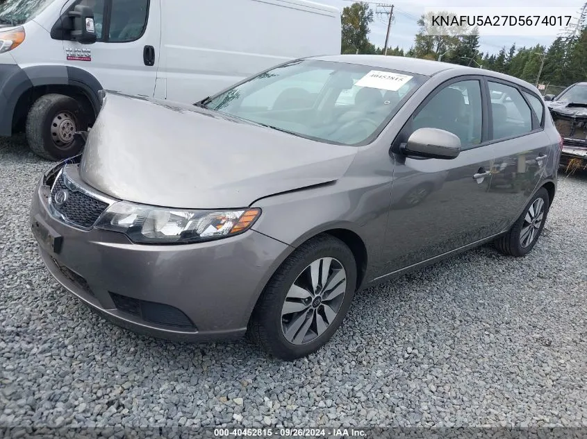 2013 Kia Forte Ex VIN: KNAFU5A27D5674017 Lot: 40452815