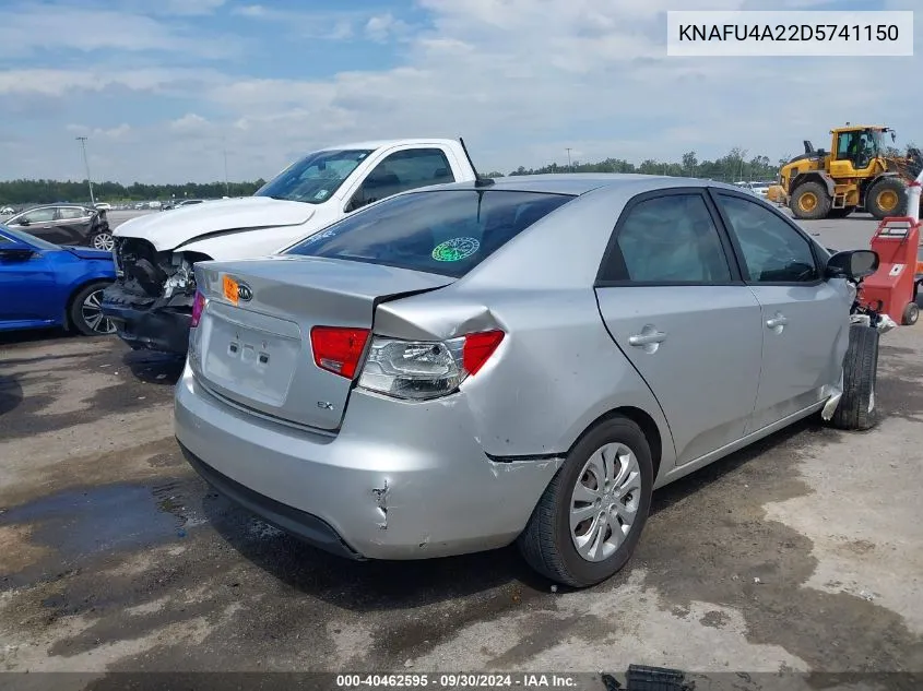 2013 Kia Forte Ex VIN: KNAFU4A22D5741150 Lot: 40462595