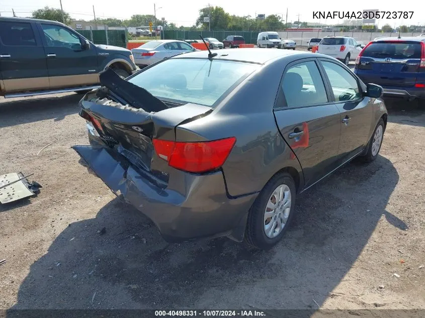 2013 Kia Forte Ex VIN: KNAFU4A23D5723787 Lot: 40498331