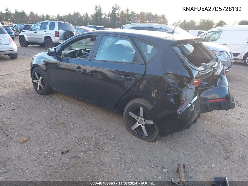 2013 Kia Forte Ex VIN: KNAFU5A27D5728139 Lot: 40769663