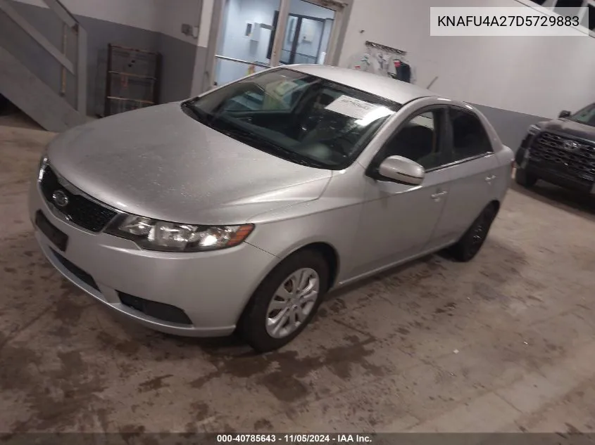 2013 Kia Forte Ex VIN: KNAFU4A27D5729883 Lot: 40785643