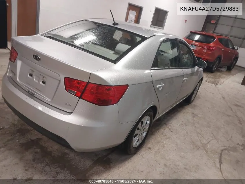 2013 Kia Forte Ex VIN: KNAFU4A27D5729883 Lot: 40785643