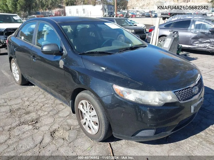 2013 Kia Forte Ex VIN: KNAFU4A26D5682342 Lot: 40790852