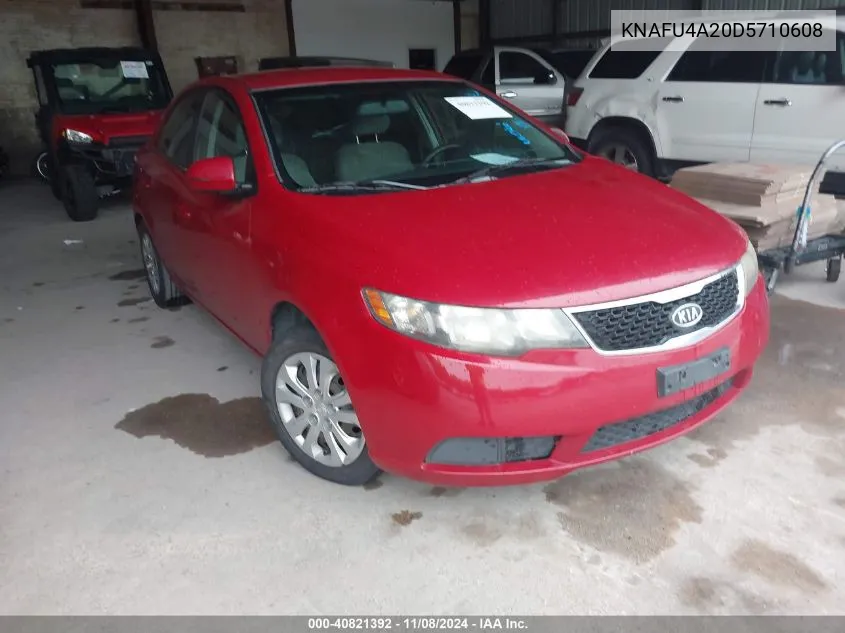 2013 Kia Forte Ex VIN: KNAFU4A20D5710608 Lot: 40821392