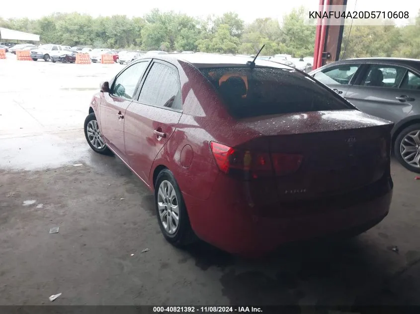 2013 Kia Forte Ex VIN: KNAFU4A20D5710608 Lot: 40821392