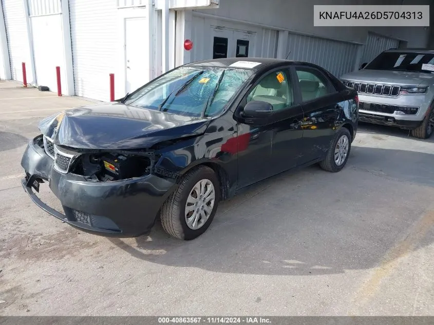 2013 Kia Forte Ex VIN: KNAFU4A26D5704313 Lot: 40863567