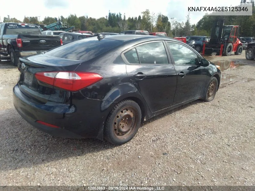 2014 Kia Forte Lx VIN: KNAFX4A62E5125346 Lot: 12053863