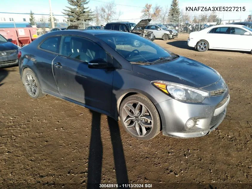 2014 Kia Forte Sx VIN: KNAFZ6A3XE5227215 Lot: 30048976