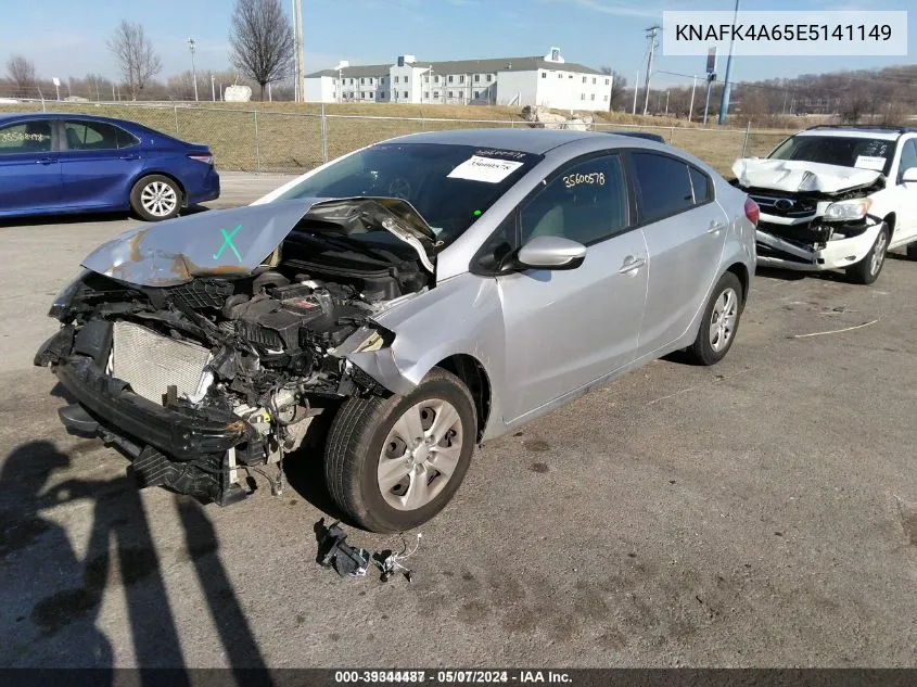 KNAFK4A65E5141149 2014 Kia Forte Lx