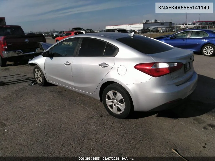 2014 Kia Forte Lx VIN: KNAFK4A65E5141149 Lot: 39344487