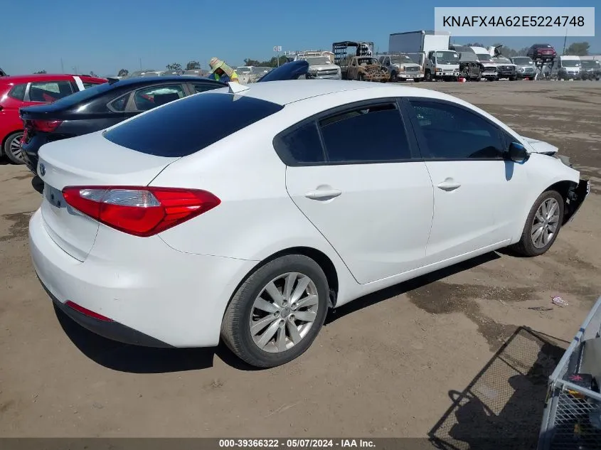 2014 Kia Forte Lx VIN: KNAFX4A62E5224748 Lot: 39366322