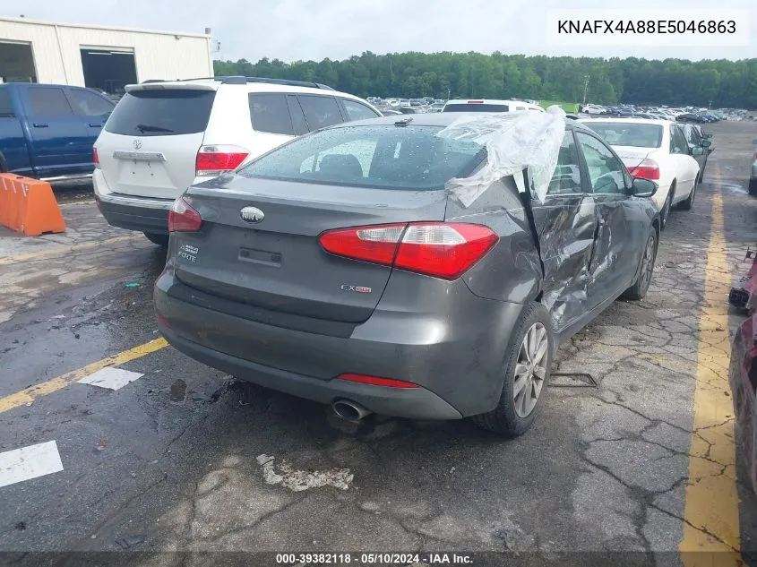 2014 Kia Forte Ex VIN: KNAFX4A88E5046863 Lot: 39382118