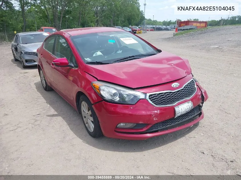 2014 Kia Forte Ex VIN: KNAFX4A82E5104045 Lot: 39455889