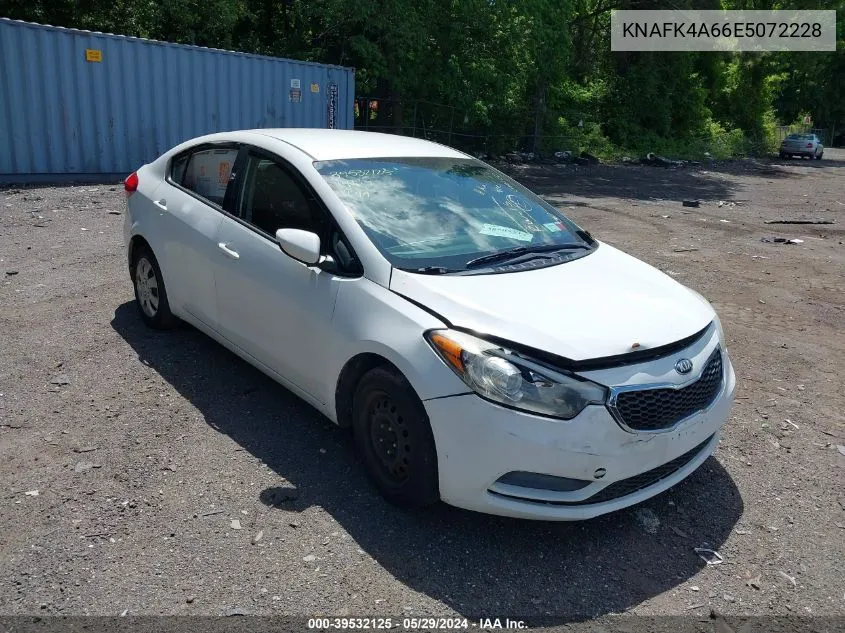 2014 Kia Forte Lx VIN: KNAFK4A66E5072228 Lot: 39532125