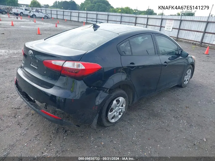 KNAFK4A67E5141279 2014 Kia Forte Lx