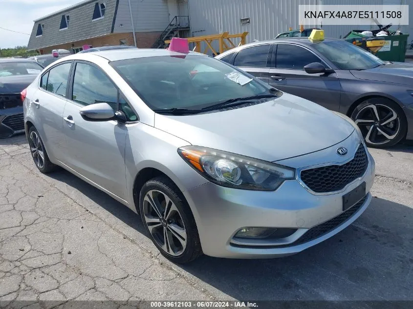 2014 Kia Forte Ex VIN: KNAFX4A87E5111508 Lot: 39612103