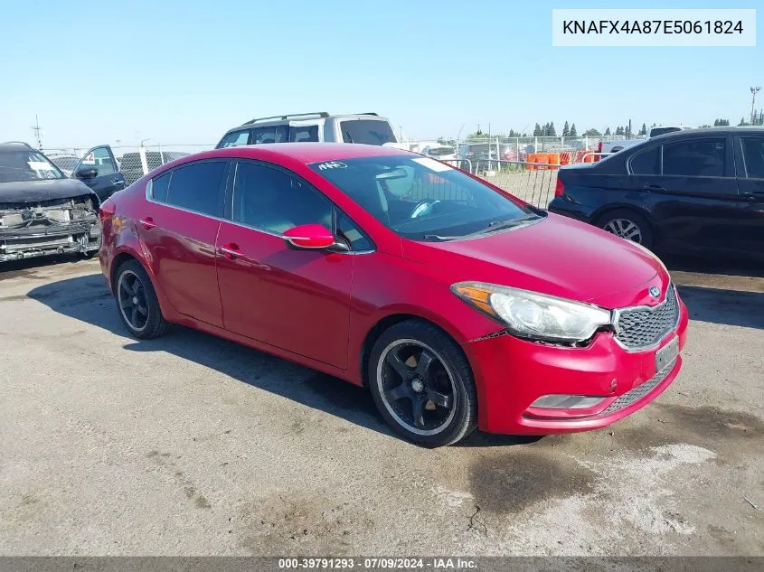 KNAFX4A87E5061824 2014 Kia Forte Ex