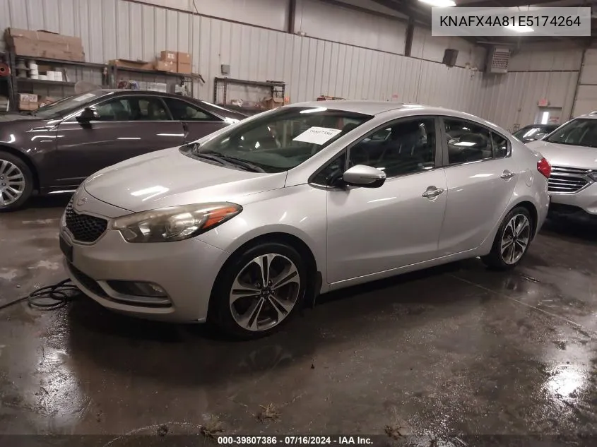 2014 Kia Forte Ex VIN: KNAFX4A81E5174264 Lot: 39807386