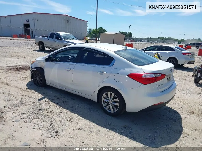 KNAFX4A89E5051571 2014 Kia Forte Ex