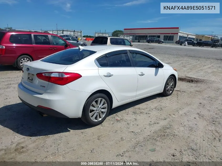 KNAFX4A89E5051571 2014 Kia Forte Ex