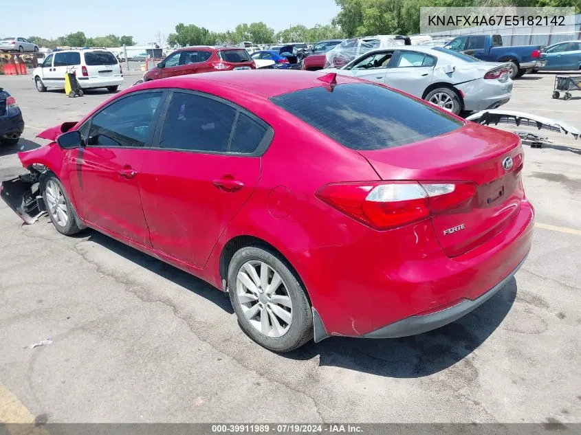 KNAFX4A67E5182142 2014 Kia Forte Lx