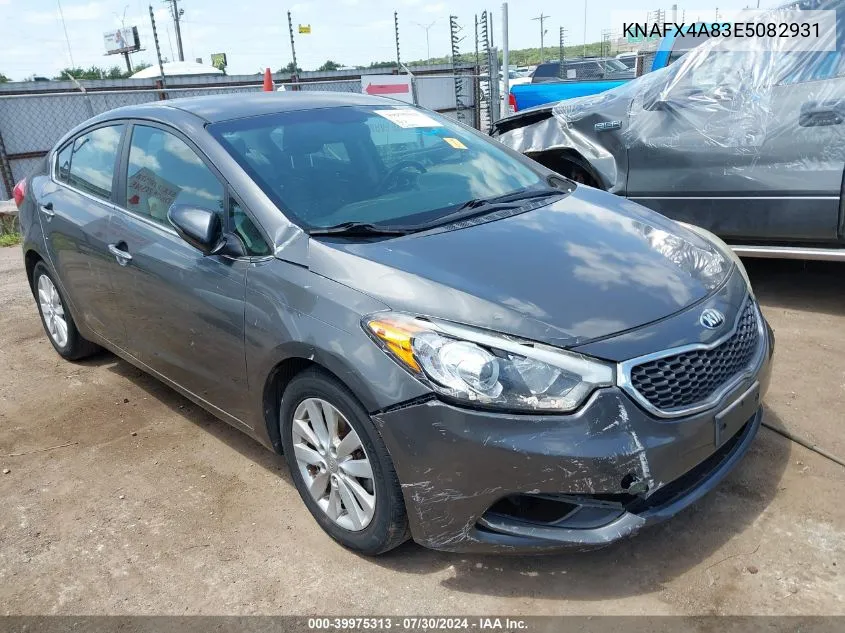 KNAFX4A83E5082931 2014 Kia Forte Ex