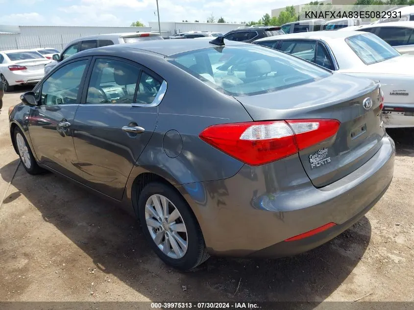 2014 Kia Forte Ex VIN: KNAFX4A83E5082931 Lot: 39975313