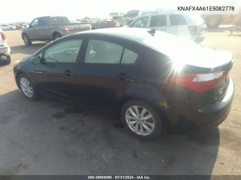 KNAFX4A61E5082778 2014 Kia Forte Lx