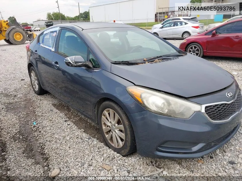 2014 Kia Forte Lx VIN: KNAFX4A60E5093786 Lot: 39999345