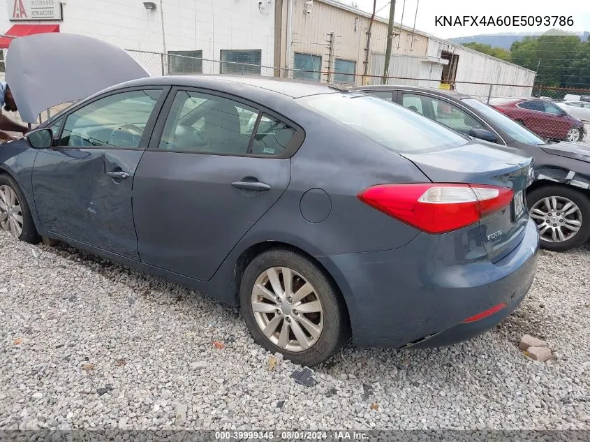 KNAFX4A60E5093786 2014 Kia Forte Lx