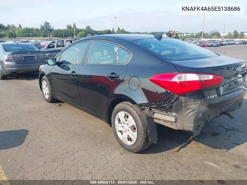 KNAFK4A65E5138686 2014 Kia Forte Lx