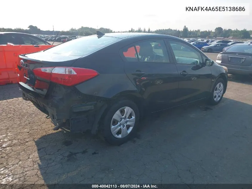 KNAFK4A65E5138686 2014 Kia Forte Lx