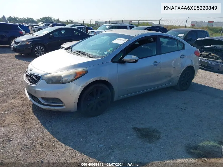 2014 Kia Forte Lx VIN: KNAFX4A6XE5220849 Lot: 40056618