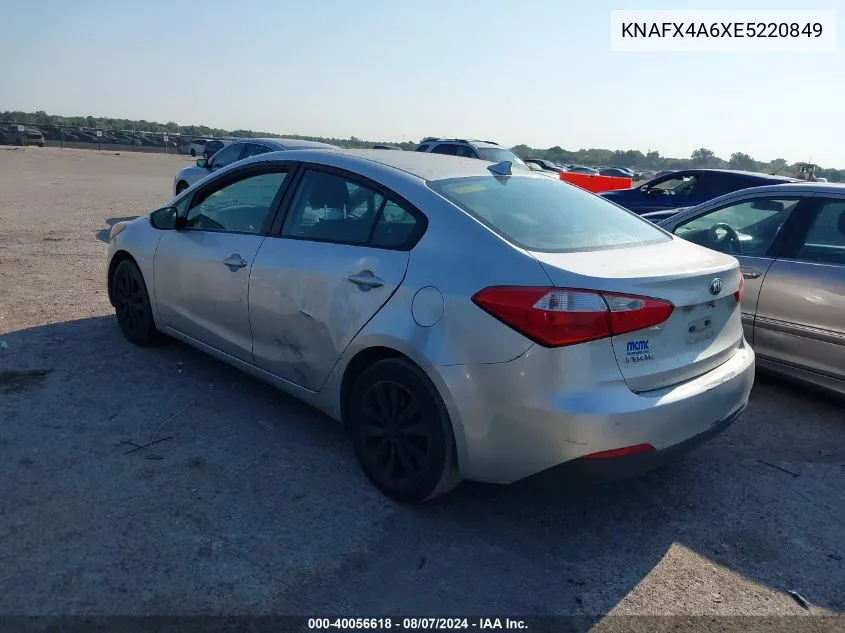 2014 Kia Forte Lx VIN: KNAFX4A6XE5220849 Lot: 40056618