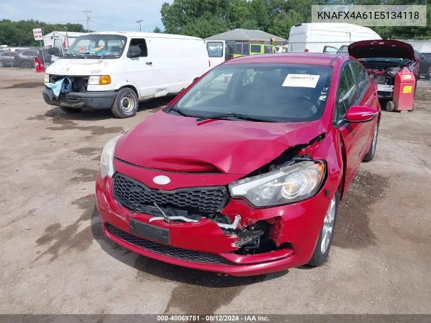 KNAFX4A61E5134118 2014 Kia Forte Lx