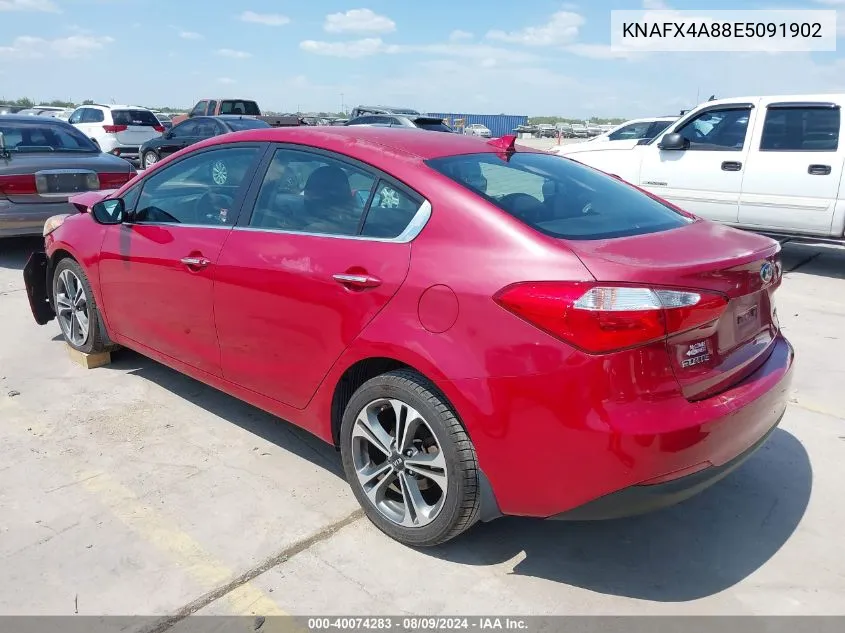 KNAFX4A88E5091902 2014 Kia Forte Ex