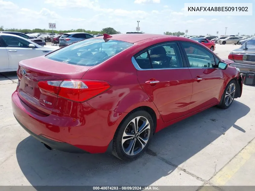 KNAFX4A88E5091902 2014 Kia Forte Ex