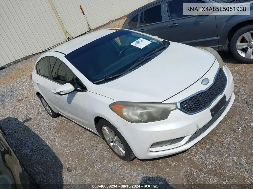 KNAFX4A85E5051938 2014 Kia Forte Ex