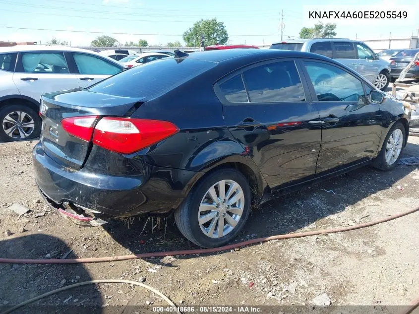 2014 Kia Forte Lx VIN: KNAFX4A60E5205549 Lot: 40118686