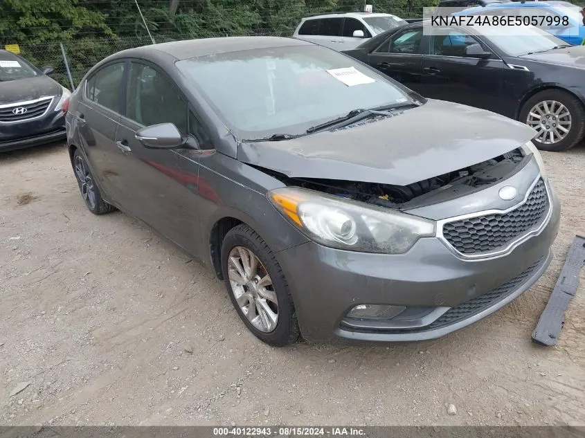 2014 Kia Forte Ex VIN: KNAFZ4A86E5057998 Lot: 40122943