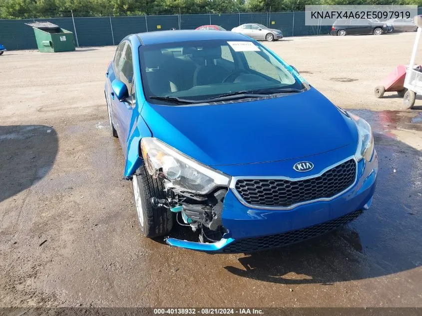 KNAFX4A62E5097919 2014 Kia Forte Lx