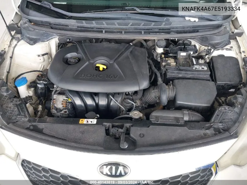 KNAFK4A67E5193334 2014 Kia Forte Lx