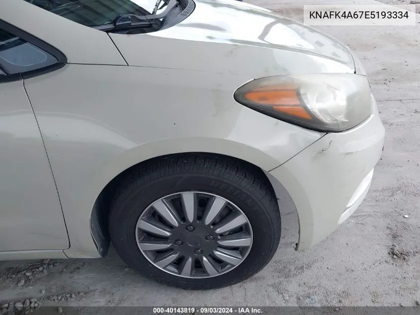 KNAFK4A67E5193334 2014 Kia Forte Lx