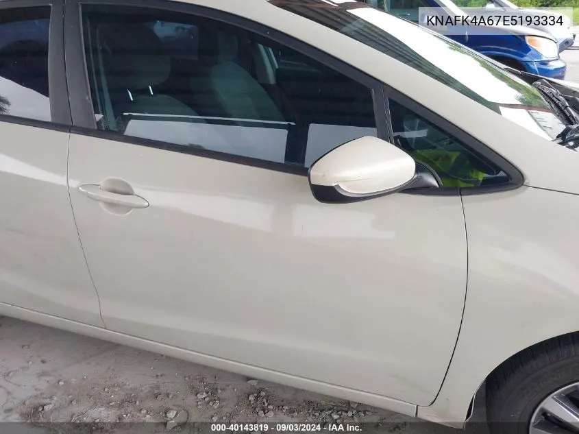 KNAFK4A67E5193334 2014 Kia Forte Lx