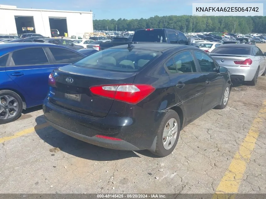 KNAFK4A62E5064742 2014 Kia Forte Lx